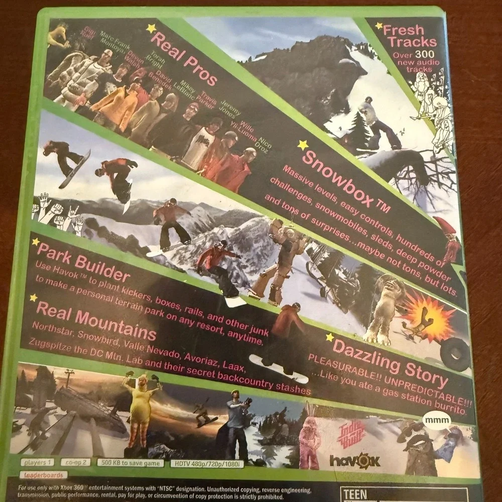 AMPED‎ 3 Microsoft Xbox 360, 2005 W/Manual Snowboarding Video Game